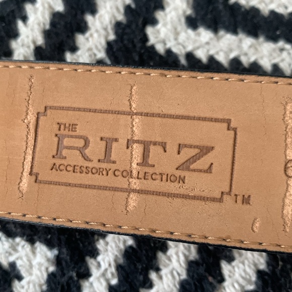 Navy Blue and Gold Ritz Collection Belt - Picture 3 of 3